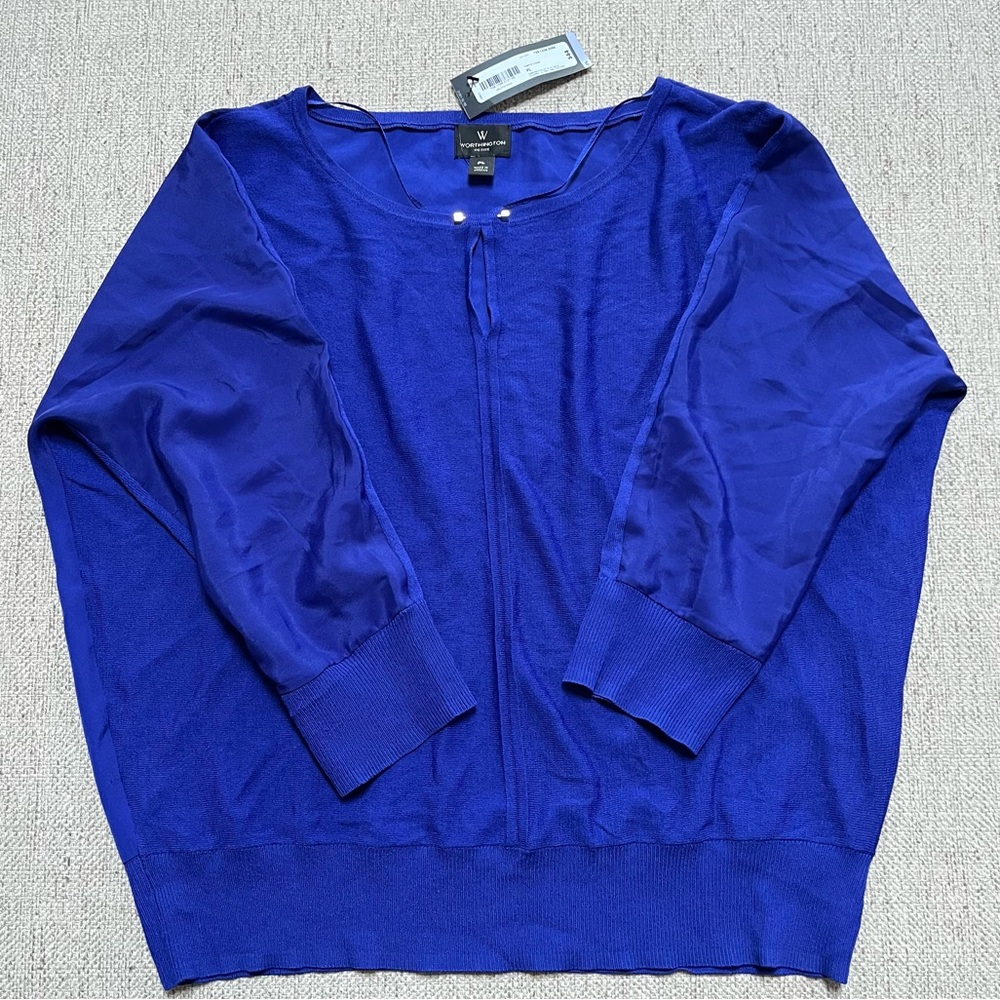 Worthington Petite 3/4 sleeve shirt